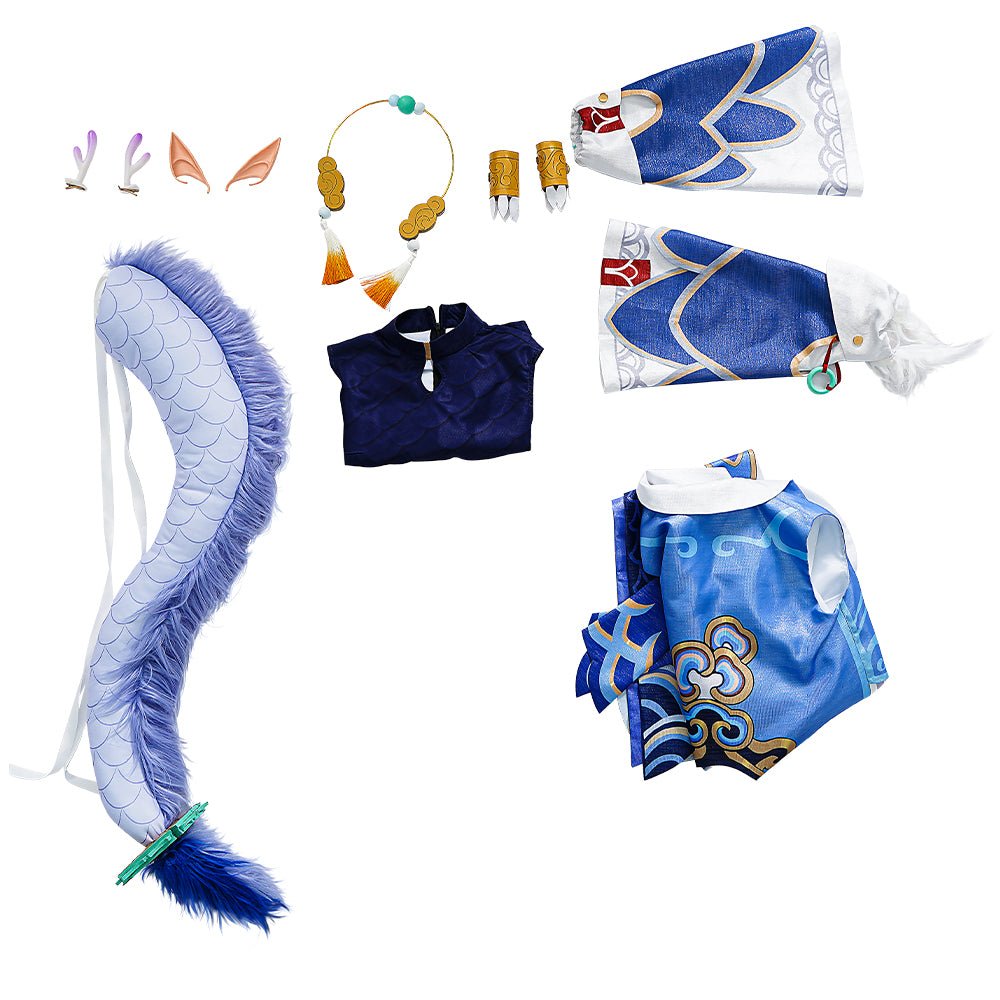 Traje de Cosplay de Bailu de Honkai Star Rail – ¡Perfecto para las Fanáticas del Juego! - Fantasia Cosera