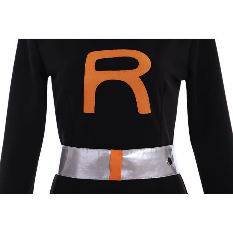 Traje Cosplay Grunte de Equipo Rocket Masculino - Outfit Villano Pokémon - Fantasia Cosera