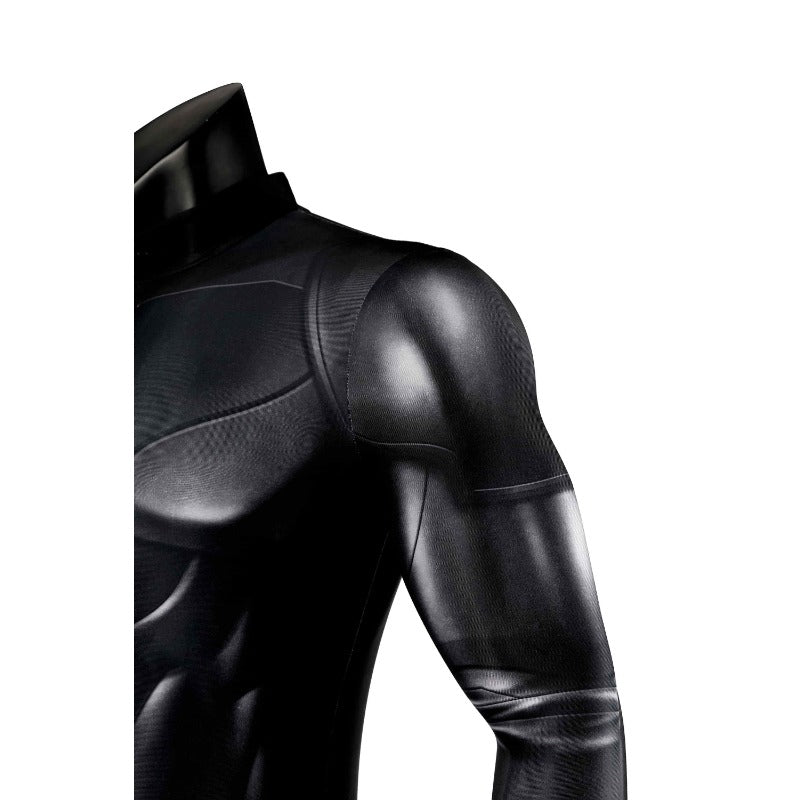 Traje de Cosplay de Batman Bruce Wayne Michael Keaton de The Flash - Bodysuit, Capa y Máscara - Fantasia Cosera