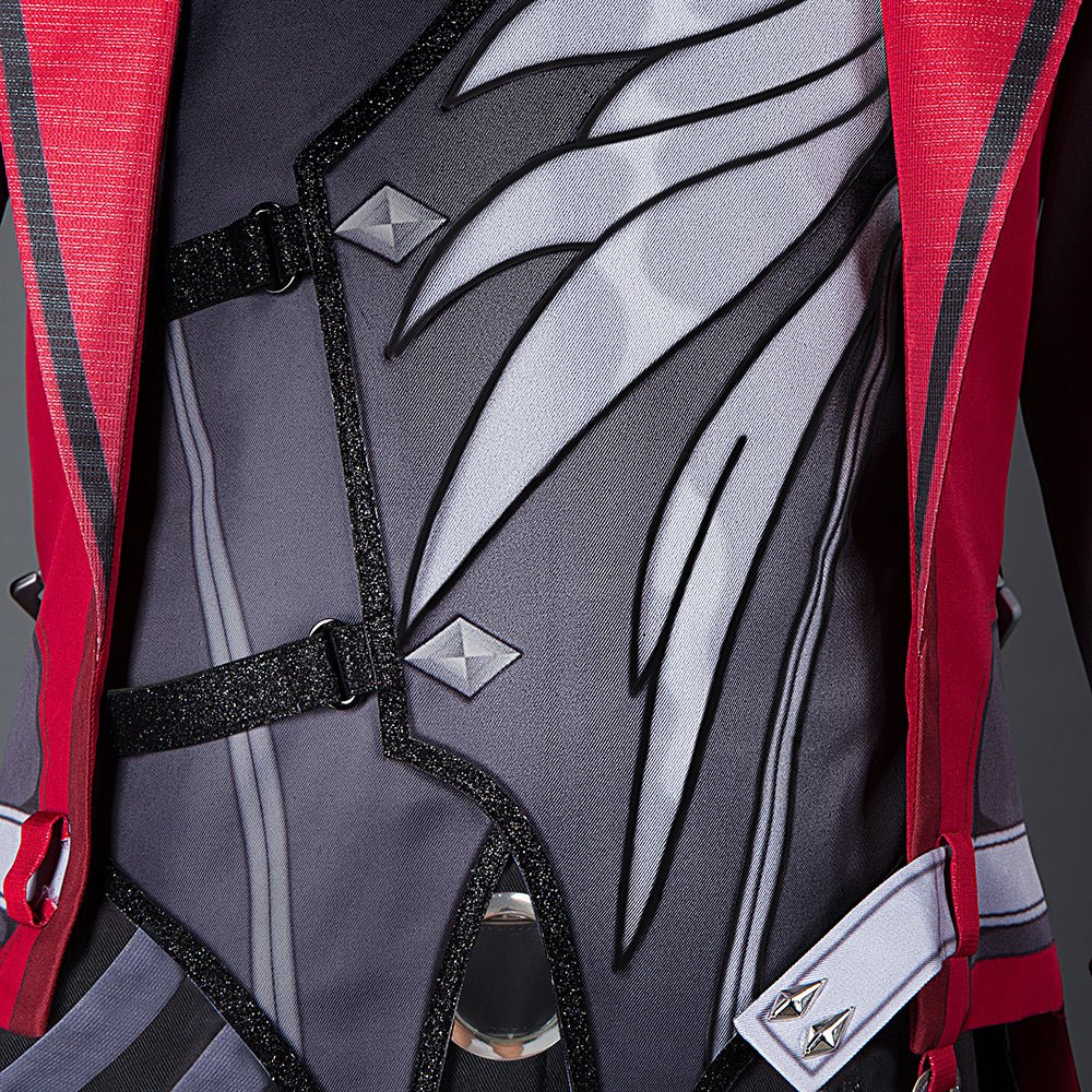 Sumérgete en la Noche con el Traje de Cosplay Diluc Atardecer Carmesí - Genshin Impact - Fantasia Cosera