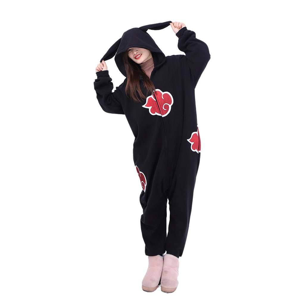 Pijama Unisex de Nube Akatsuki Anime para Adultos, Mono de Poliéster para Dormir, Halloween, Carnaval y Cosplay - Fantasia Cosera
