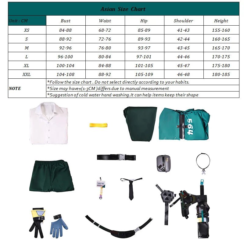 Traje de Cosplay de Harumasa de Zenless Zone Zero para Mujeres y Hombres - Fantasia Cosera