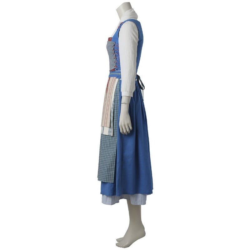 Vestido de Doncella Azul Belle - Cosplay Anime La Bella y la Bestia para Eventos - Fantasia Cosera