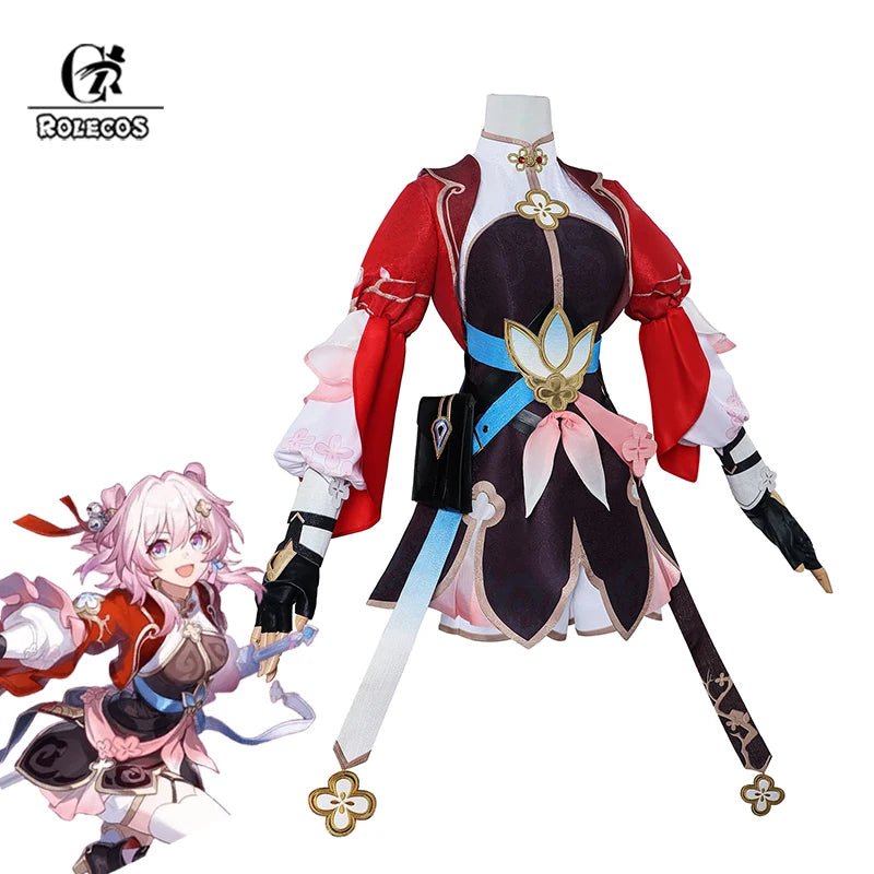 Traje de Cosplay de la Nueva Maestra de Espadas 7 de Marzo Honkai Star Rail para Mujer, Uniforme para Fiesta de Halloween y Carnaval - Fantasia Cosera