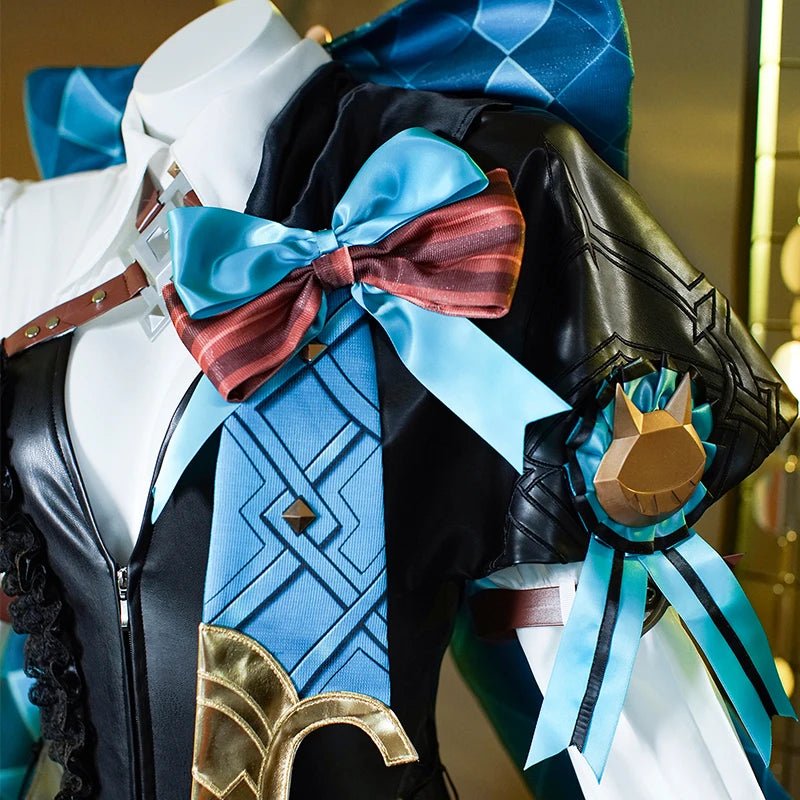 Traje de Cosplay de Lynette de Genshin Impact - Uniforme de Mago de los Gemelos Lynette - Conjunto Completo para Mujer - Fantasia Cosera