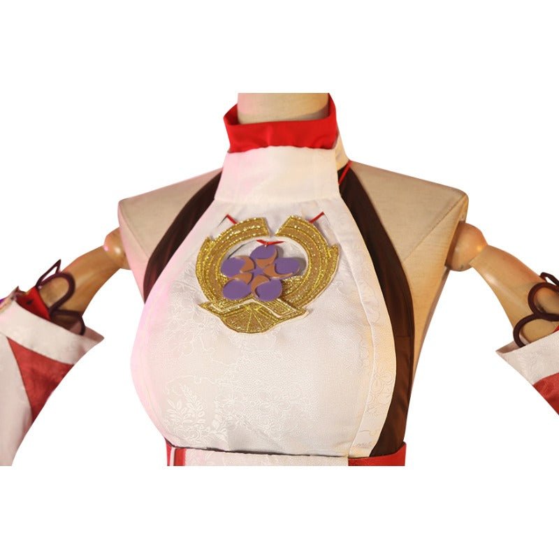 Traje de Cosplay de Yae Miko de Genshin Impact - Vestido Adorable para Mujer en Halloween - Fantasia Cosera