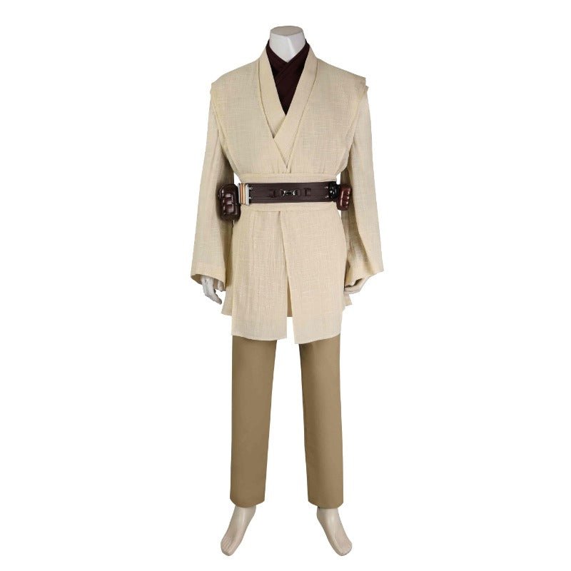 Traje de Cosplay de Obi-Wan Kenobi Vestimenta Jedi Conjunto Completo para Halloween y Fiestas - Fantasia Cosera