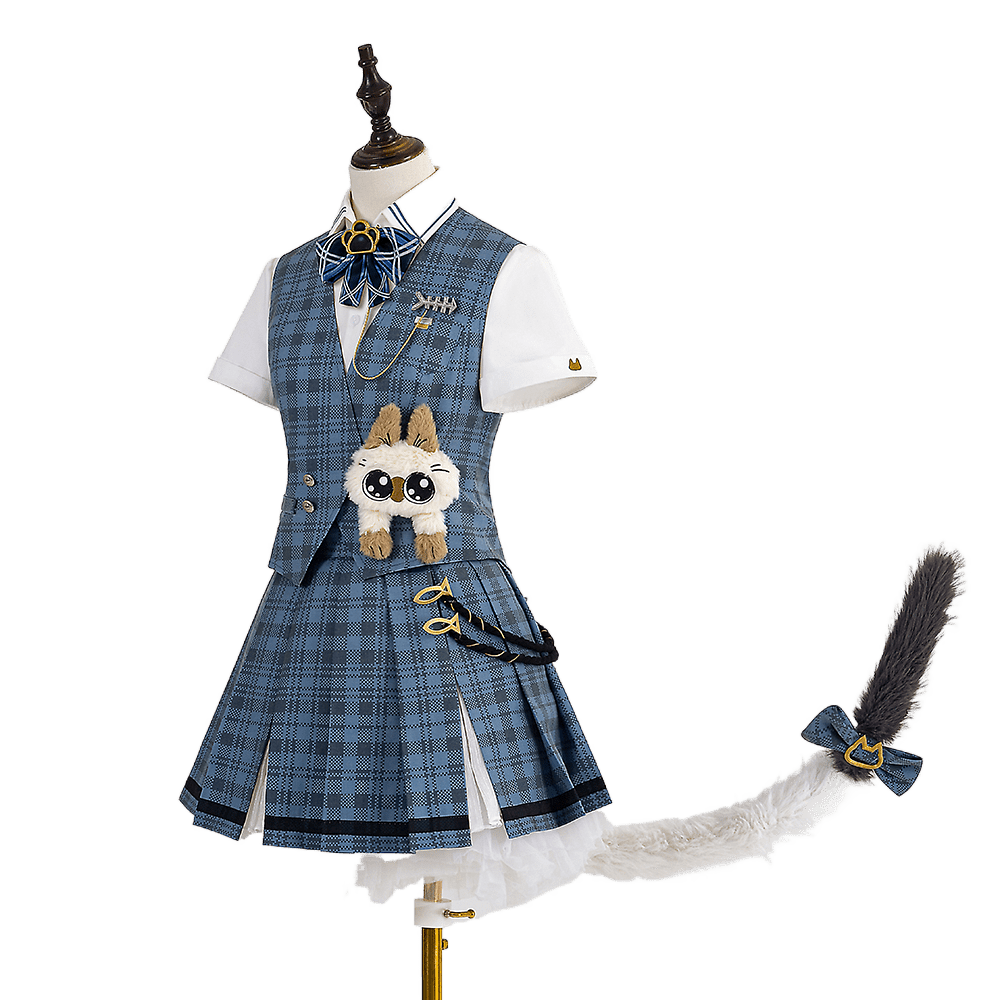 Traje de Cosplay de Punishing: Gray Raven - Adorable Outfit con Tema de Gato para Mujer - Fantasia Cosera