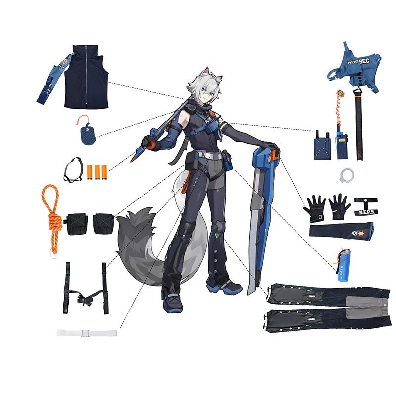 Traje de Cosplay de Seth Lowell de Zenless Zone Zero para Oficial Novato, Disfraz para Hombres en Fiestas de Halloween - Fantasia Cosera