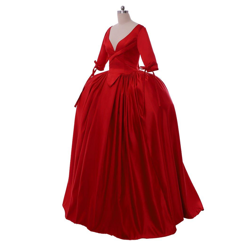 Vestido Rojo Claire Outlander Disfraz Cosplay | Vestido de Baile Victoriano | Inspirado en la Película para Halloween y Fiestas - Fantasia Cosera
