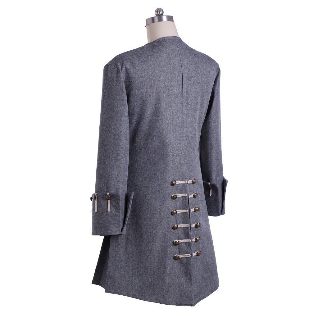 Chaqueta de Pirata para Hombre - Disfraz de Capitán Medieval Inspirado en Sparrow para Halloween - Fantasia Cosera