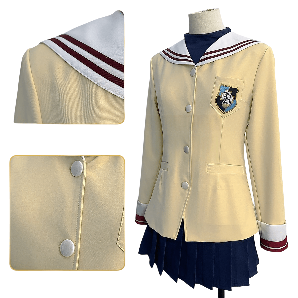 Trajes de Cosplay de Nagisa Furukawa y Kyou Fujibayashi de CLANNAD - Fantasia Cosera