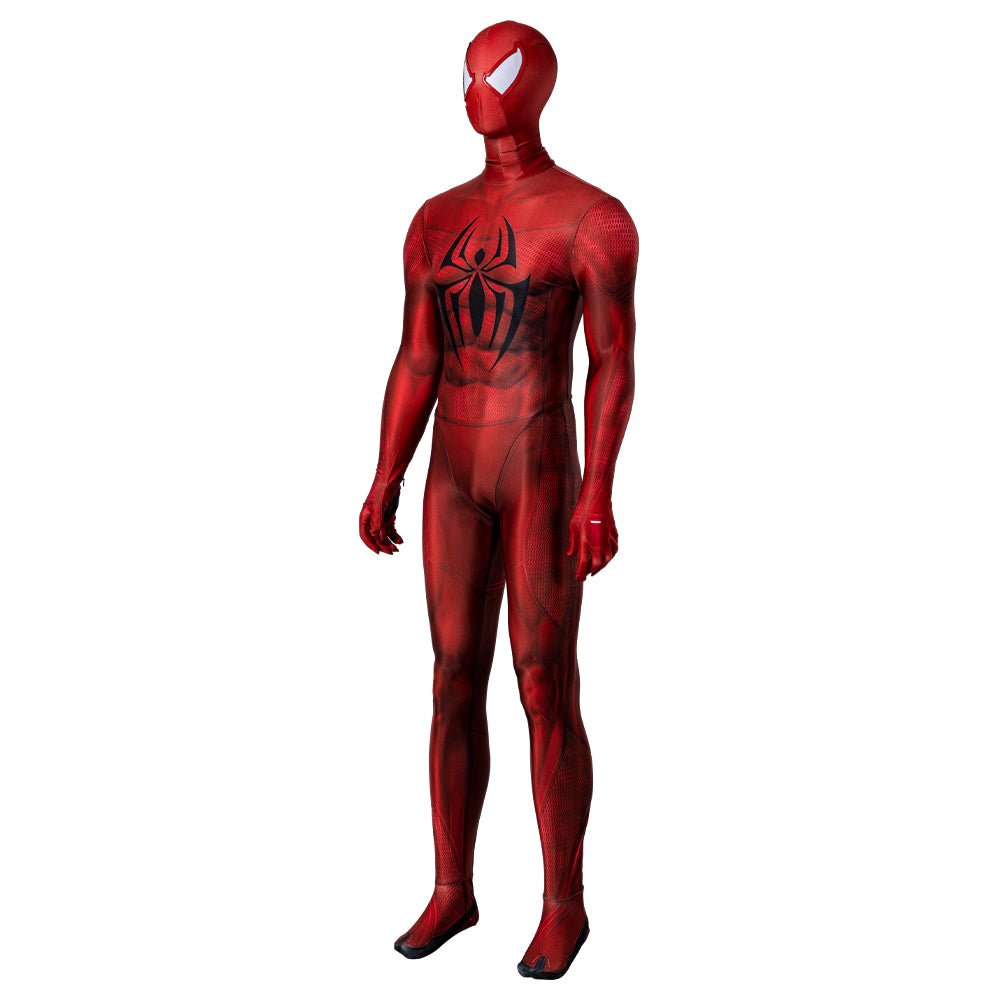 Traje de Cosplay de Scarlet Spider - Spider-Man: A Través del Spider-Verso Traje Auténtico - Fantasia Cosera