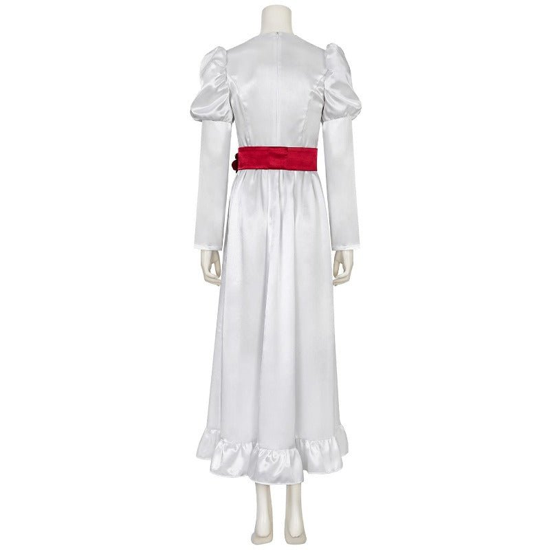 Disfraz de Novia Fantasma Annabelle Halloween Vestido Largo Princesa Blanco - Fantasia Cosera