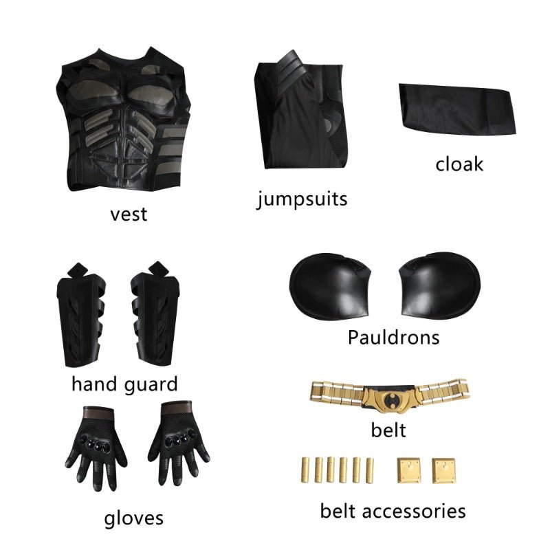 Disfraz de Superhéroe Adulto Caballero Murciélago con Mono, Capa y Máscara para Halloween - Fantasia Cosera