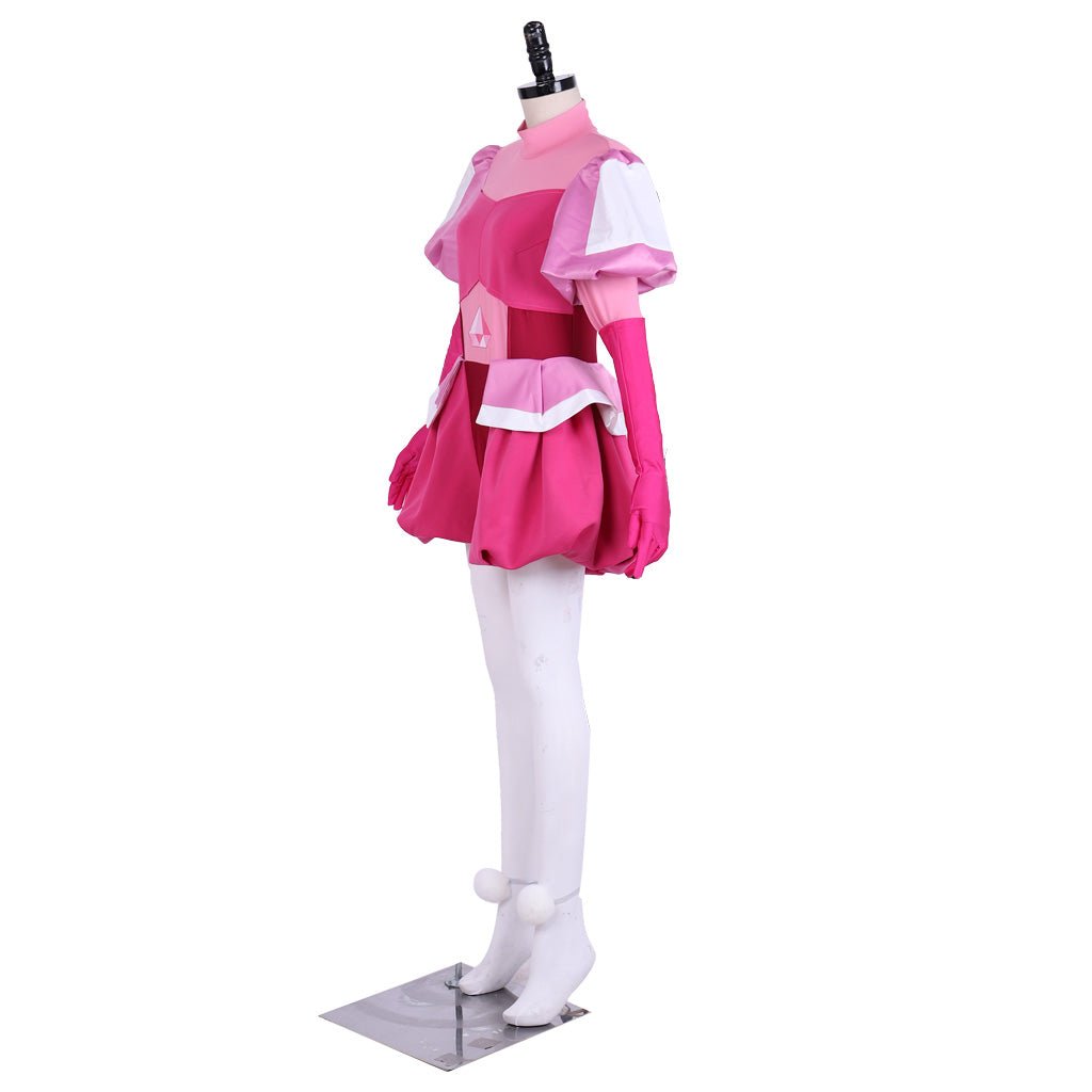 Traje de Cosplay Spinel Gema de Steven Universe - Vestido Rosa con Guantes y Calcetines - Fantasia Cosera