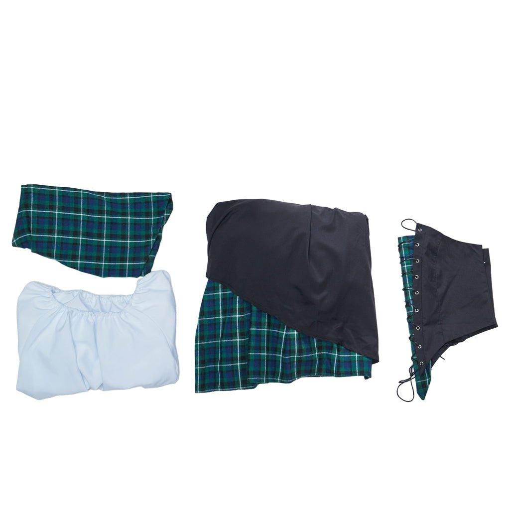 Vestido de Cosplay Claire Fraser Outlander | Traje Escocés Medieval Rococo para Mujer - Fantasia Cosera