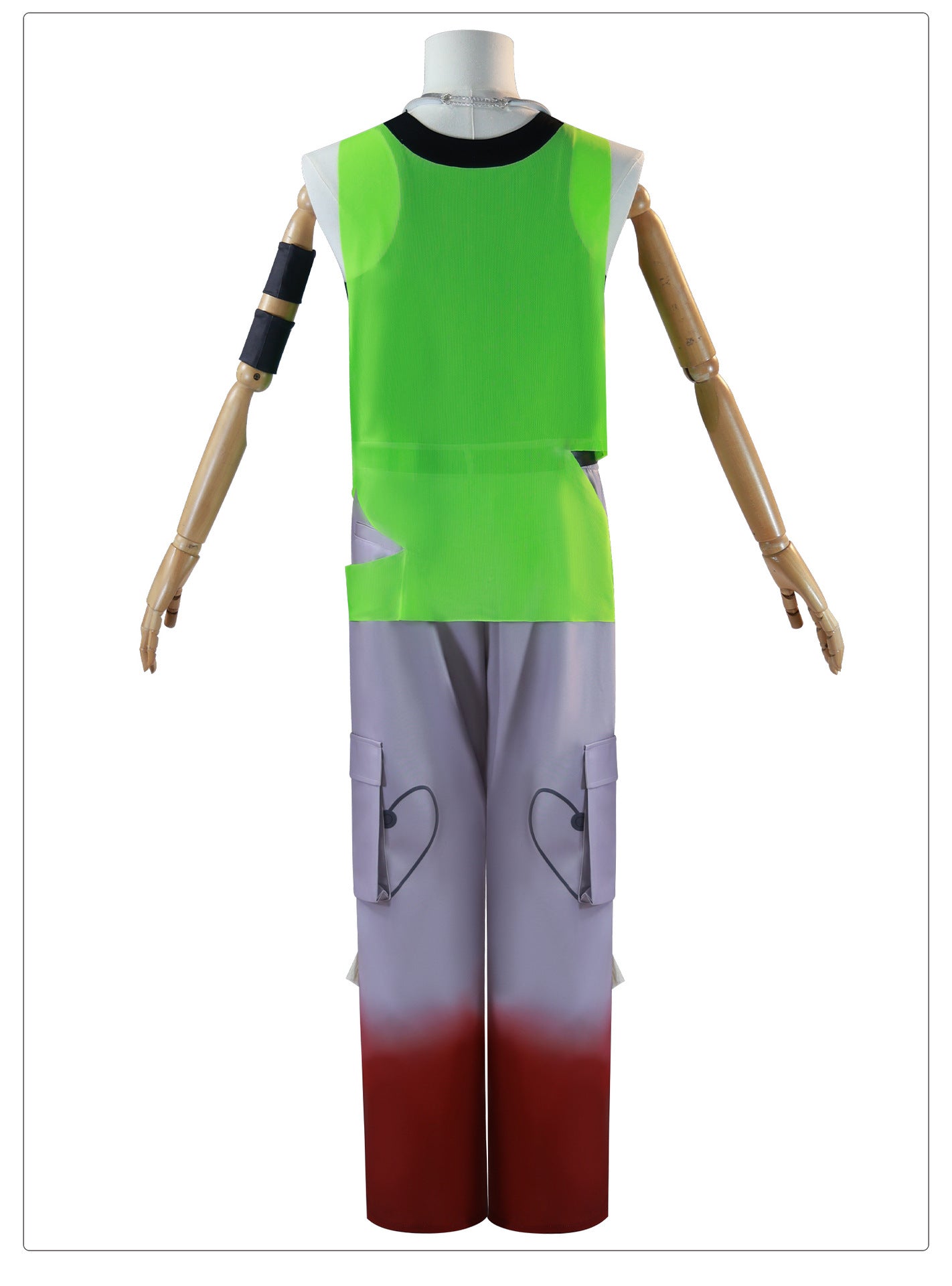 Traje de Cosplay Alienígena Escenario Extraño R7 TILL Verde - Fantasia Cosera