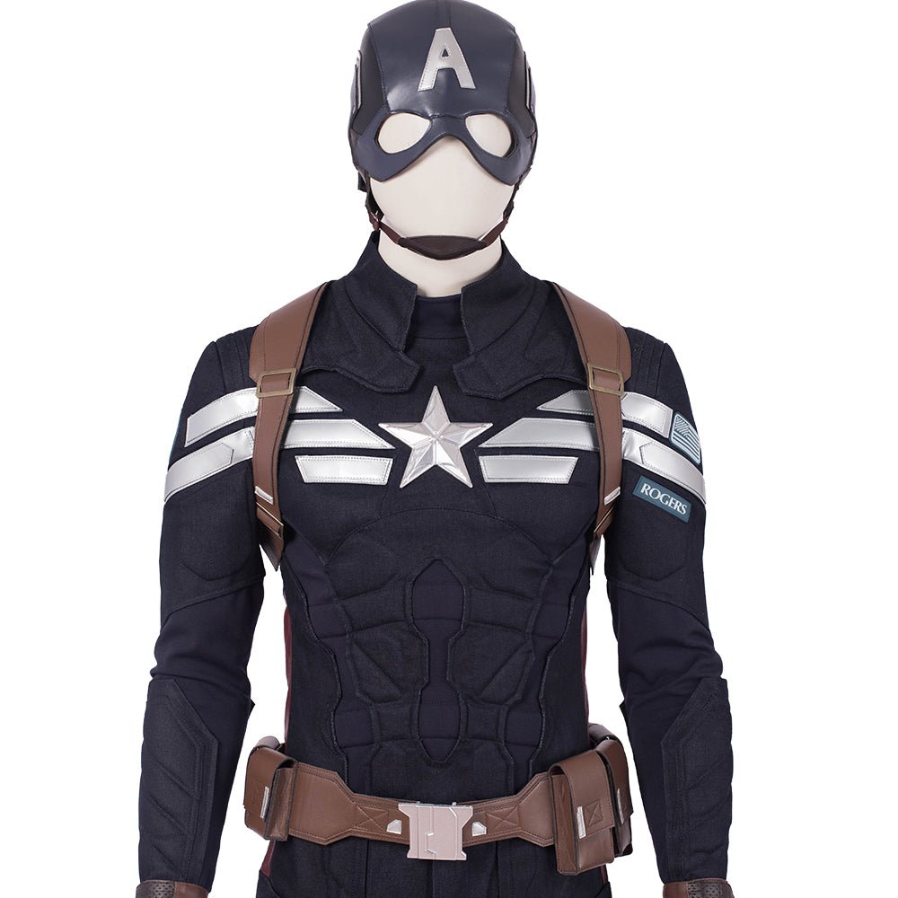Traje de Cosplay de Captain America de Avengers: Endgame - Réplica de Película de Alta Calidad - Fantasia Cosera