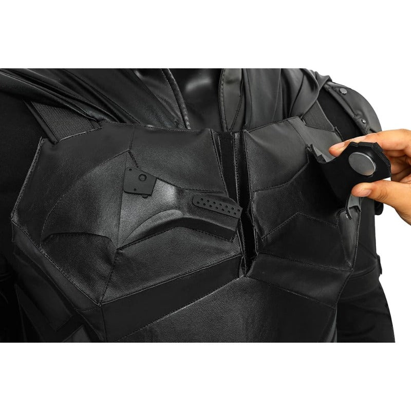 Traje de Cosplay de Piel PU de la Versión de la Película de Batman para Halloween y Fiestas - Fantasia Cosera