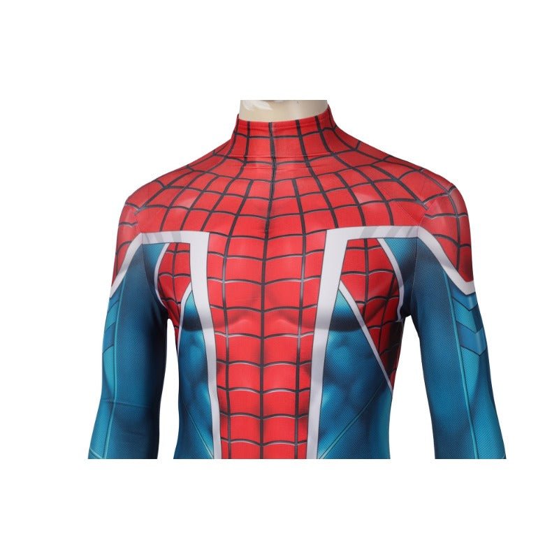 Traje de Cosplay Spider-Man PS5 Spider-UK Battle Suit para Halloween - Fantasia Cosera