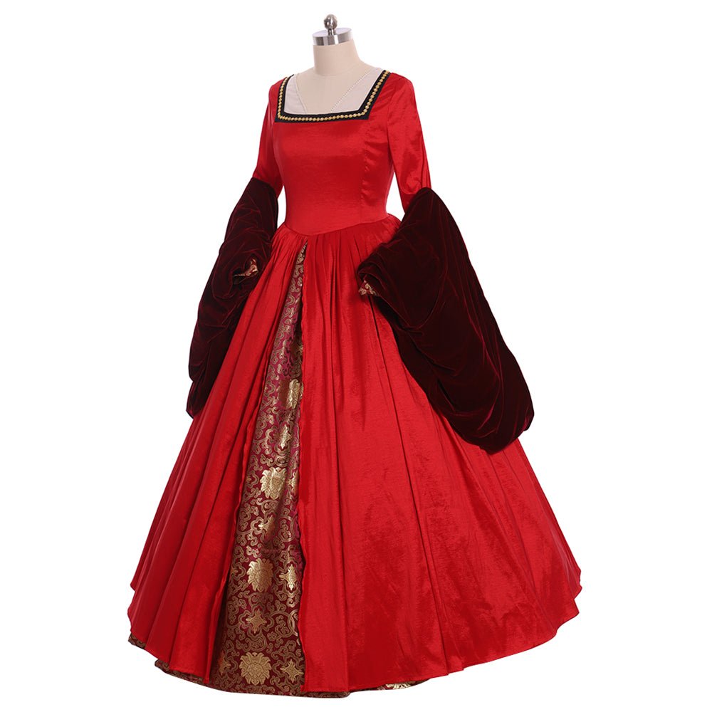 Vestido Victoriano Reina Isabel Tudor | Disfraz de Cosplay al Estilo de Ana Bolena para Eventos Renacentistas - Fantasia Cosera
