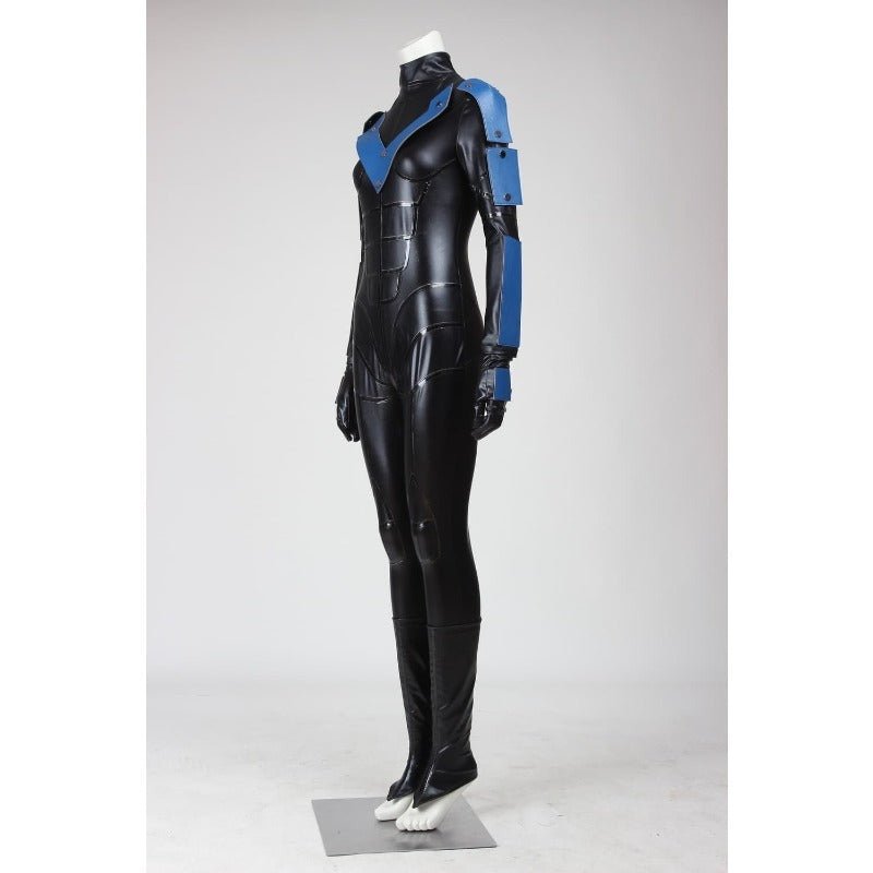 Traje de Cosplay de Arkham City Dick Grayson Nightwing para Halloween y Carnaval - Fantasia Cosera