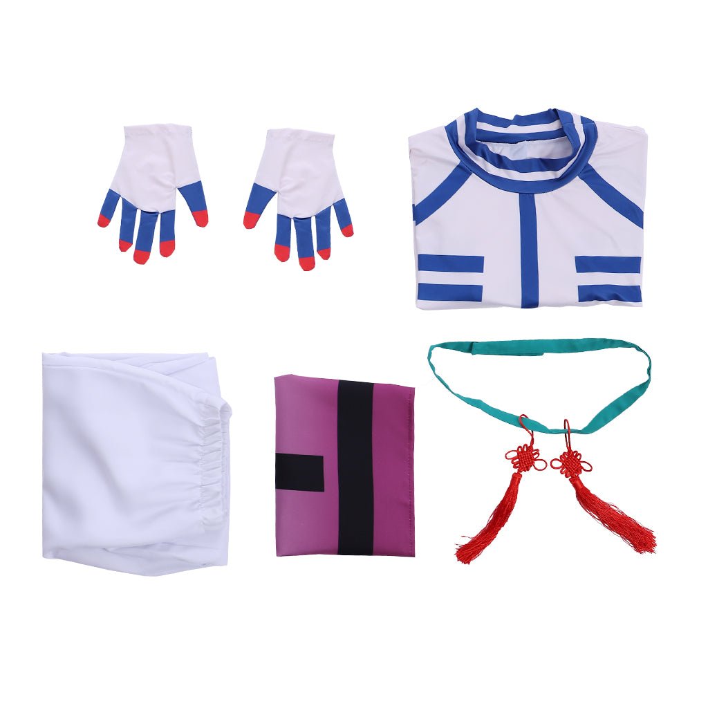 Disfraz de Akaza de Demon Slayer - Peluca y Traje de Luna Superior Tres - Fantasia Cosera