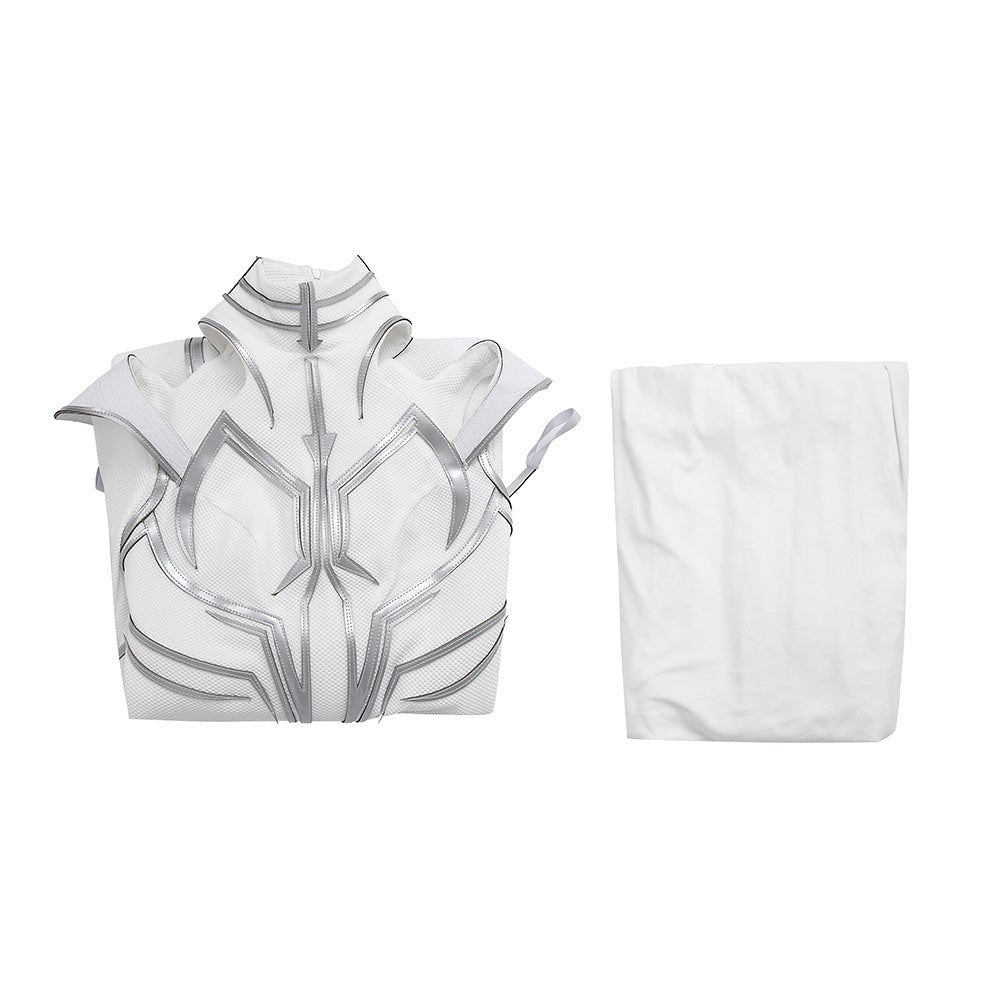 Traje de Cosplay de Hela - Traje Blanco del Universo Alternativo de Marvel - Fantasia Cosera