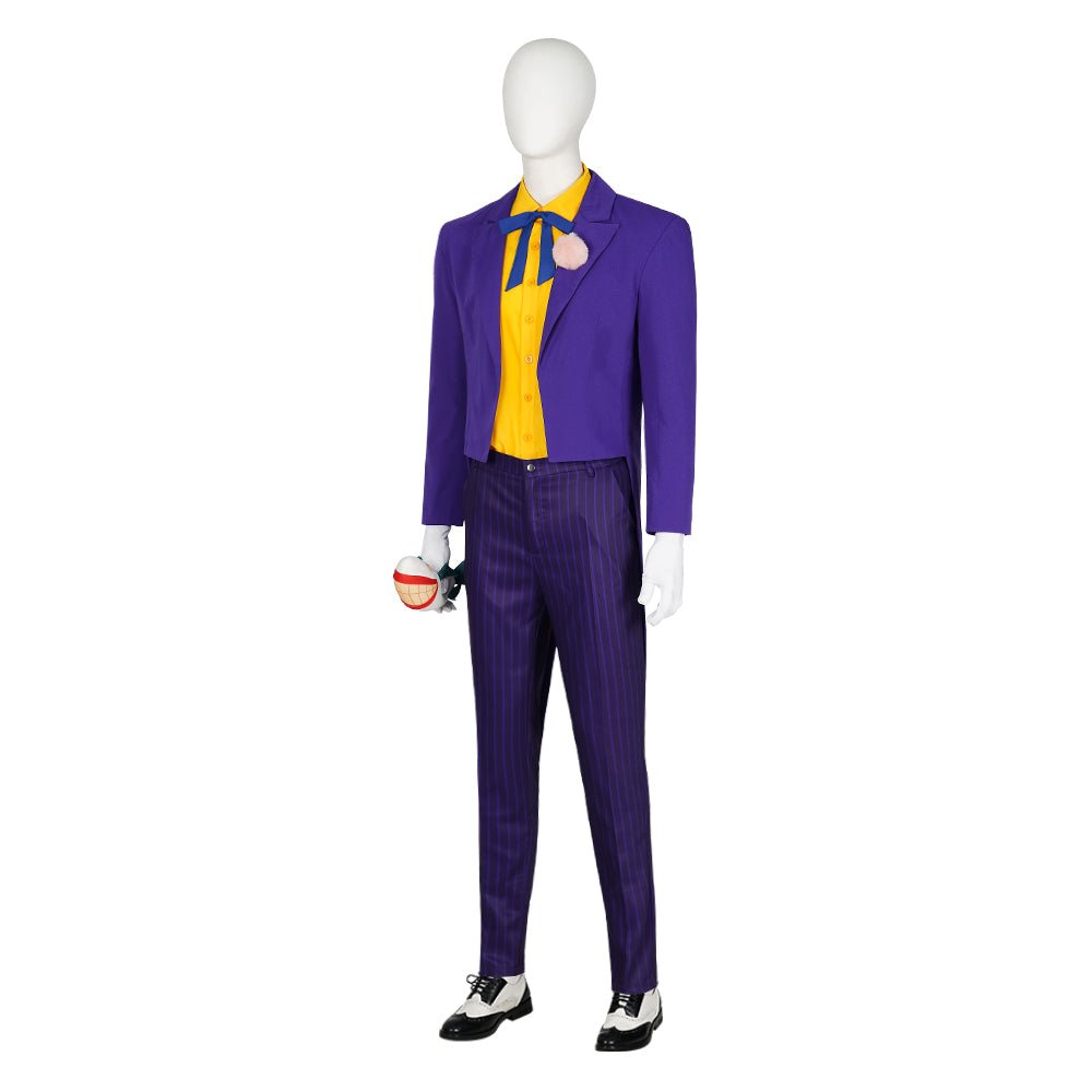 Traje Completo de Joker de la Serie Animada de Batman para Hombre - Disfraz de Cosplay para Halloween - Fantasia Cosera