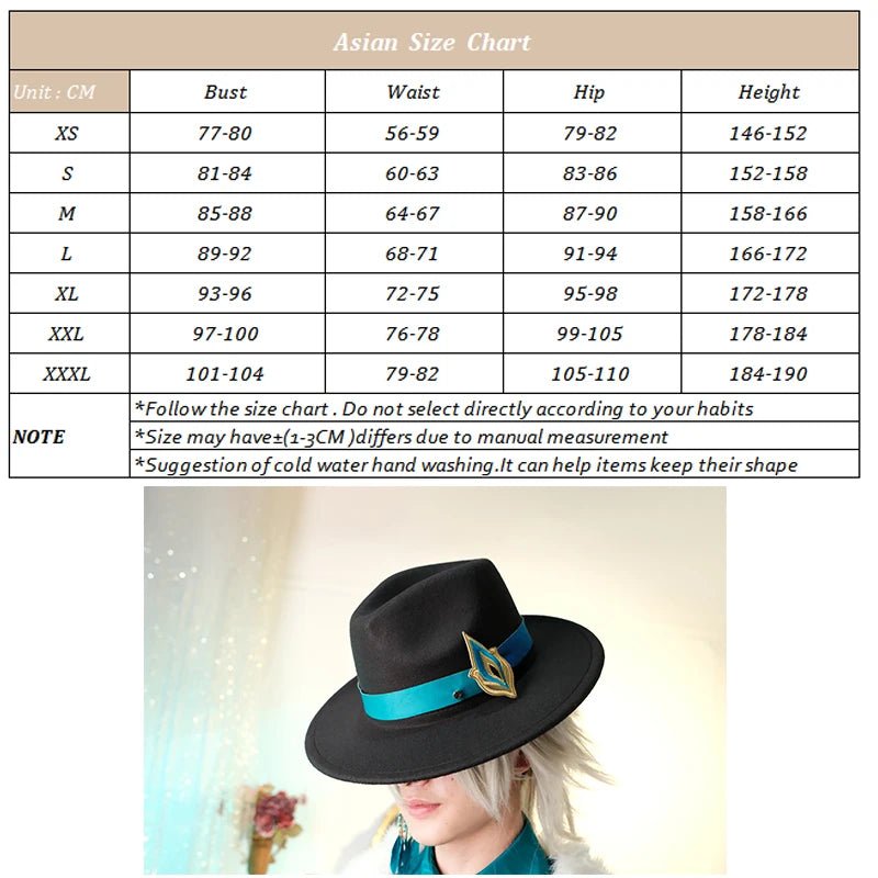 Traje de Cosplay Aventurine de Honkai Star Rail Colegas de Topaz Corporación de Paz Interastral Disfraz de Halloween para Hombres - Fantasia Cosera