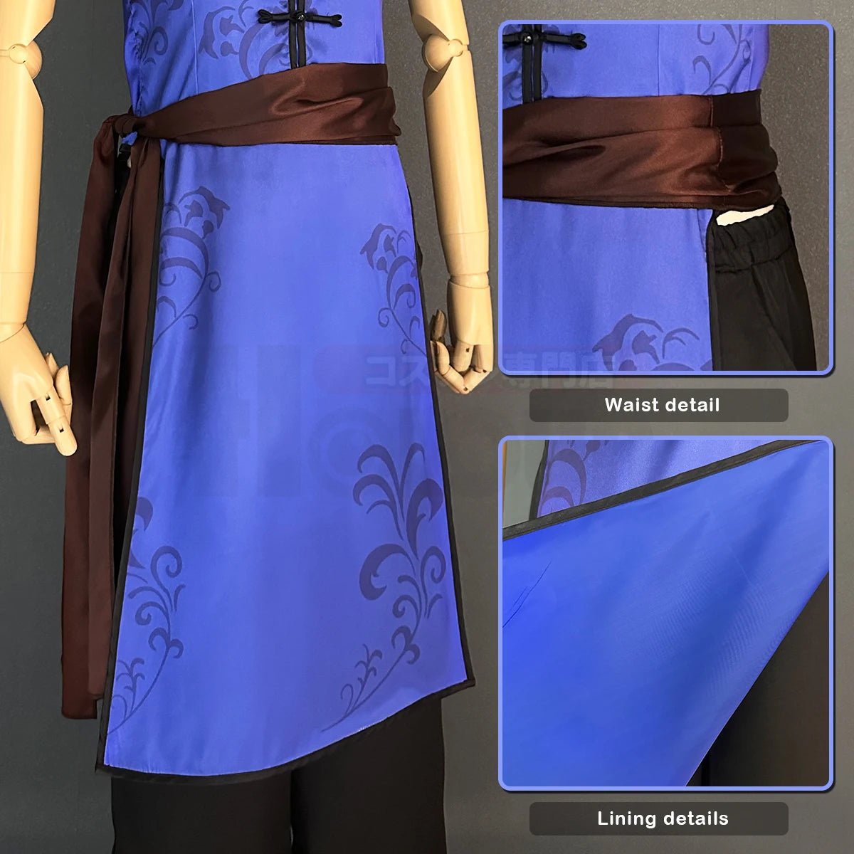 Traje de Cosplay de Kaiser de Blue Lock, Traje Chino Kung Fu Tang con Peluca de Fibras Sintéticas Ajustable para Fiestas - Fantasia Cosera