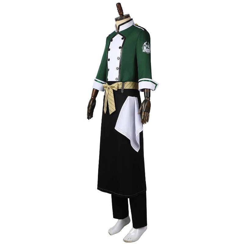 Traje de Cosplay Chef Silver Riddle de Twisted Wonderland Personalizado - Fantasia Cosera