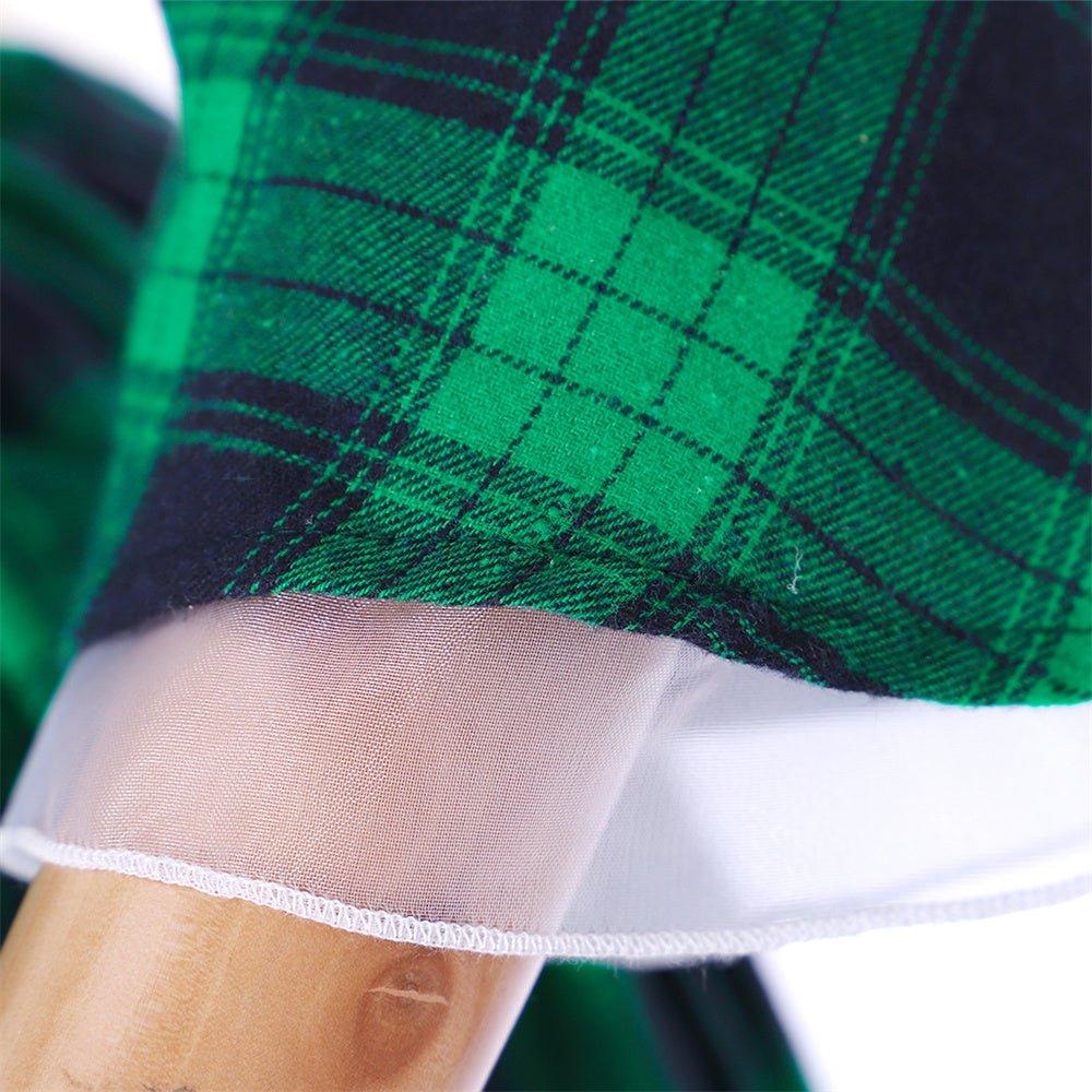 Vestido Rococó de Marie Antoinette del Siglo XVIII - Verde y Negro con Encaje - Fantasia Cosera