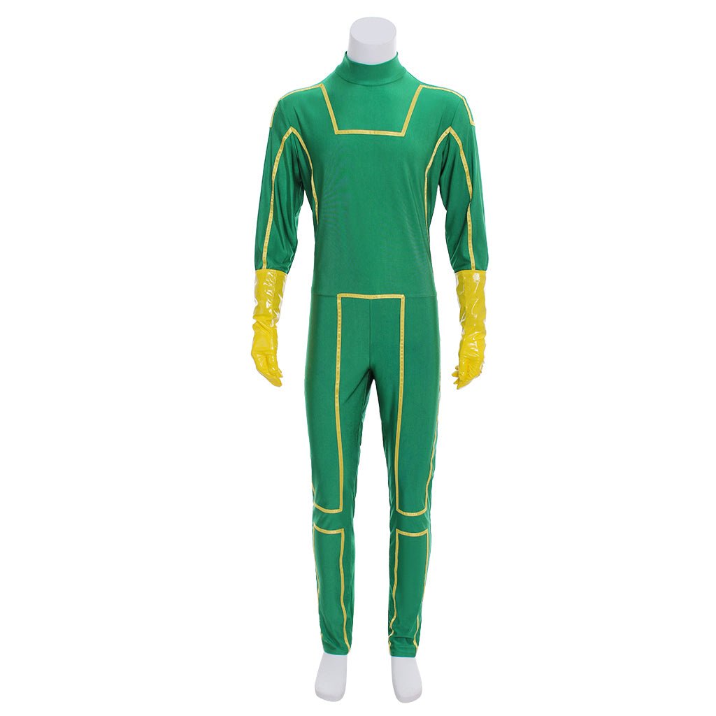 Traje de Cosplay de Dave Lizewski de Kick-Ass - Outfit Verde - Fantasia Cosera
