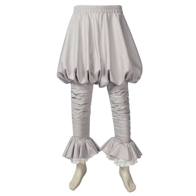 Traje de Cosplay del Joker El Payasito Bailarín con Bufanda Blanca y Accesorios - Disfraz de Halloween - Fantasia Cosera