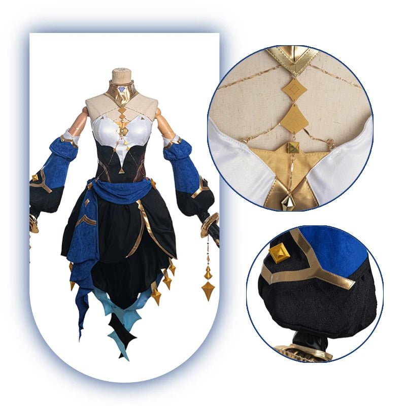 Traje de Cosplay de Layla Genshin Impact para Mujeres, Disfraz de Bailarinas Exóticas de Sumeru, Conjunto Completo para Halloween - Fantasia Cosera