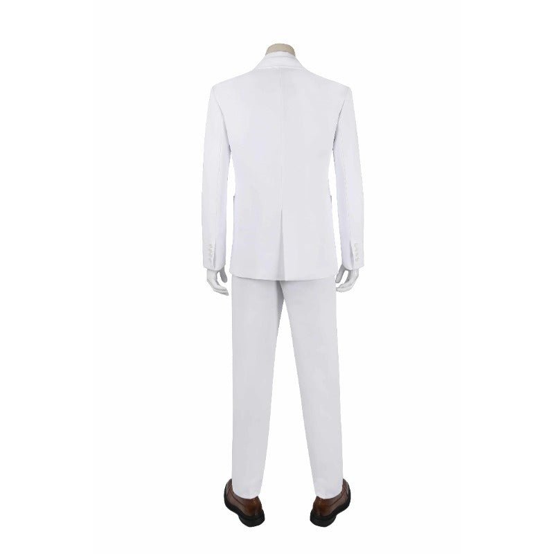 Traje de Cosplay Joker 2 Arthur Fleck Blanco - Conjunto Completo: Traje, Camisa, Chaleco, Pantalones, Corbata - Fantasia Cosera