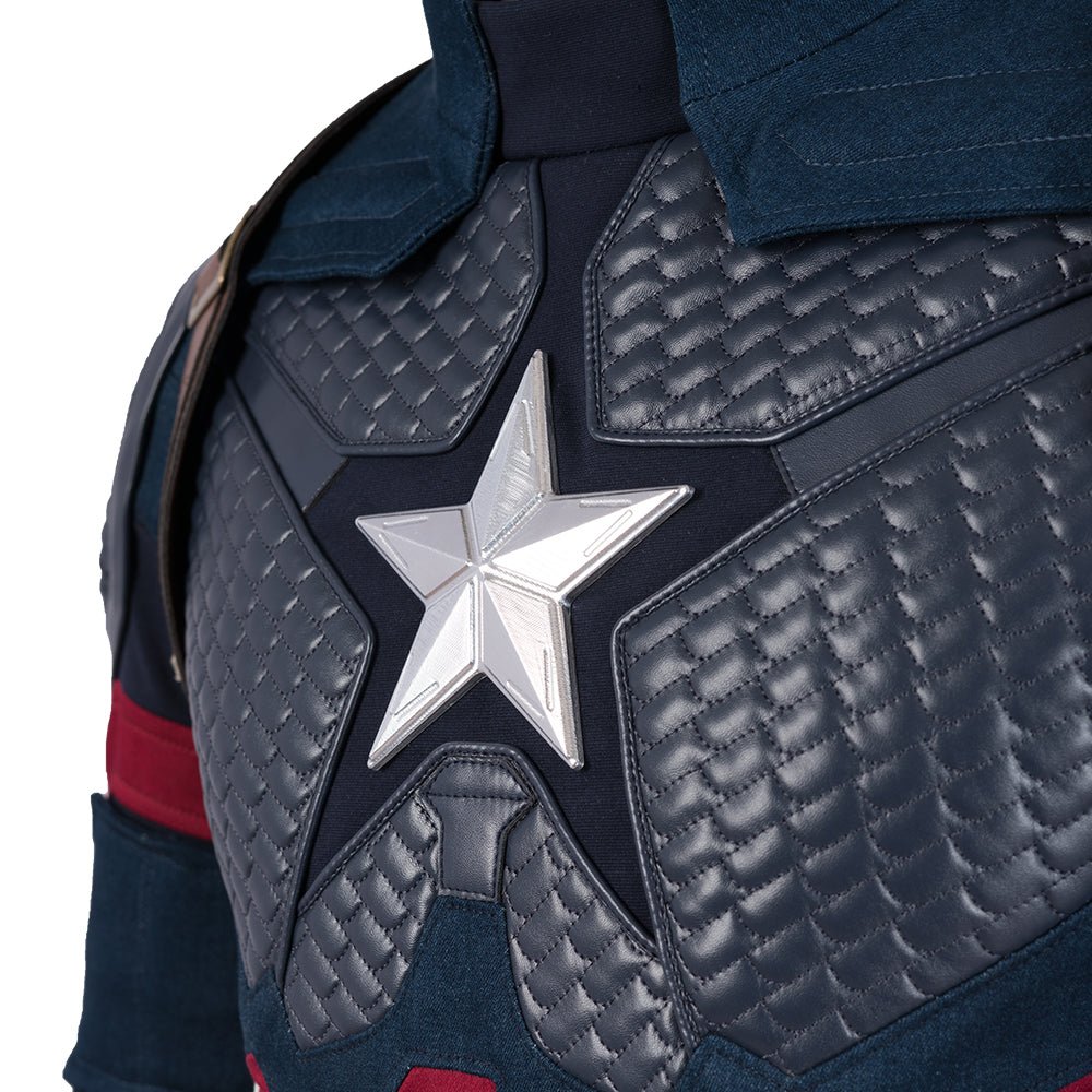 Traje de Cosplay de Captain America de Avengers: Endgame - Réplica de Película de Calidad Premium - Fantasia Cosera