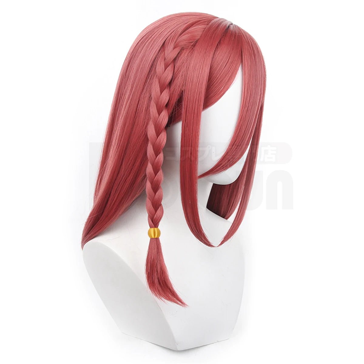Peluca Cosplay Chigiri Blue Lock Estilo Árabe Rosa Fibra Sintética Talla Ajustable Halloween Navidad - Fantasia Cosera