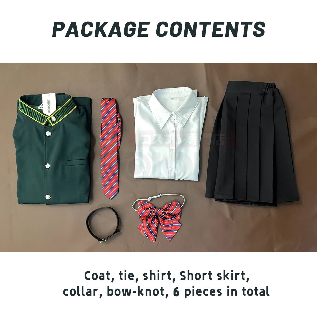 Chaqueta Larga Verde de Anime Wind Breaker Tasuku Tsubakino Cosplay Peluca Camisa Blanca Corbata Lazo - Fantasia Cosera