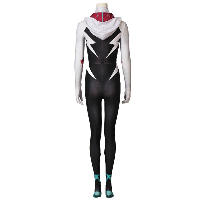 Traje de Spider-Gwen A Través del Spider-Verso Cosplay Mono Gwen Stacy Ver2 - Fantasia Cosera