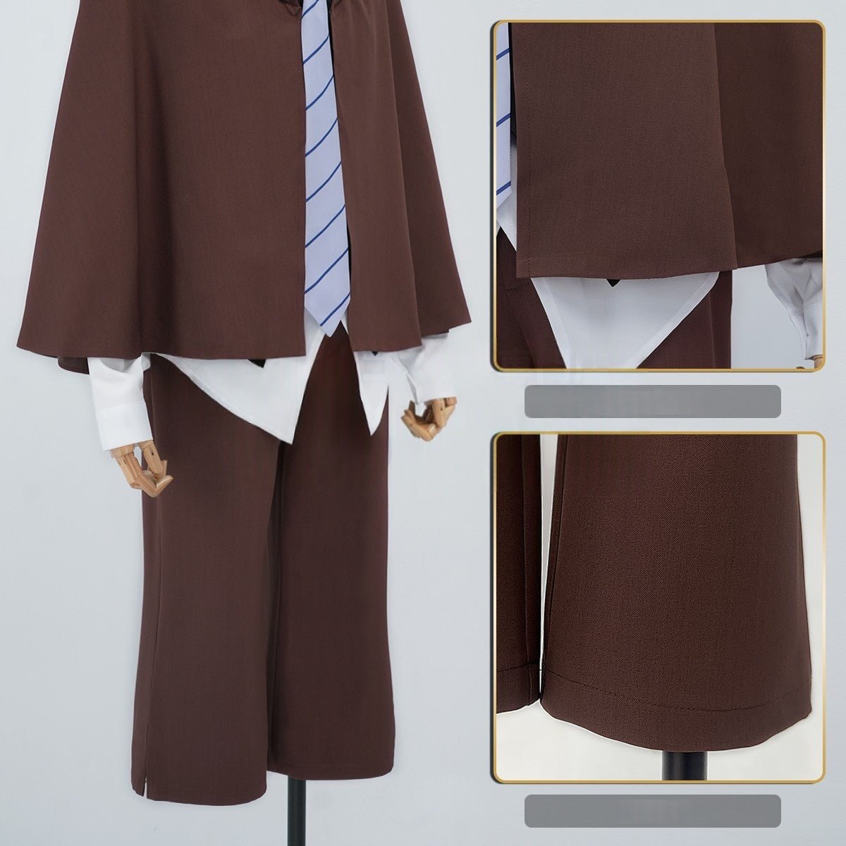 Traje de Cosplay de Edogawa Ranpo - Bungo Stray Dogs Anime - Fantasia Cosera