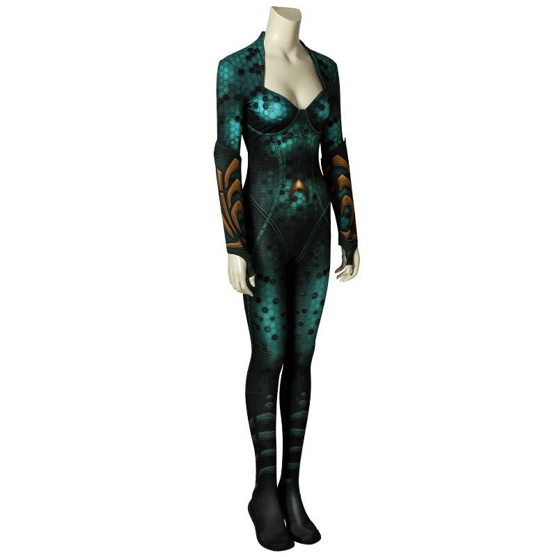 Traje de Cosplay de Aquaman Mera para Mujer - Mono Zentai - Fantasia Cosera