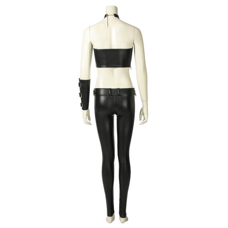 Disfraz de Trish de DMC 5 - Top Tubo y Pantalones de Piel PU Negros para Halloween - Fantasia Cosera