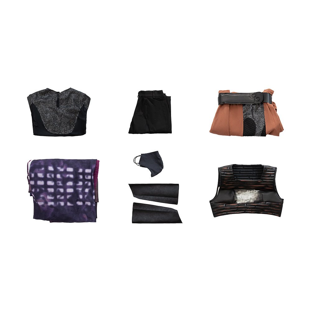 Traje de Cosplay de Mae de Star Wars: The Acolyte - Disfraz de Halloween para Mujer - Fantasia Cosera