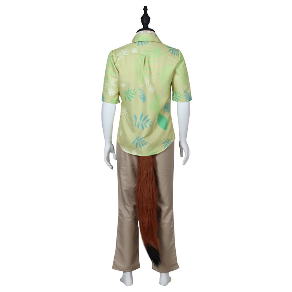Traje de Cosplay de Nick Wilde de Zootopia - Conjunto Completo para Halloween con Orejas y Cola - Fantasia Cosera
