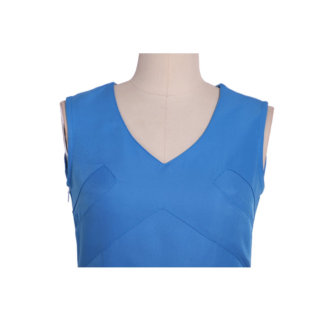 Traje de Cosplay de Daenerys Targaryen Vestido Azul con Capa para Mujer - Fantasia Cosera