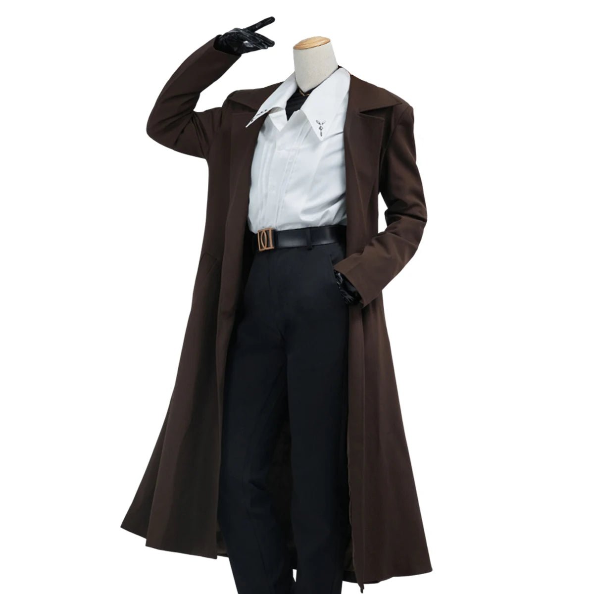 Disfraz Cosplay Nakahara Chuuya Bungo Anime Peluca 10º Aniversario Abrigo Forrado Pantalón Camisa Sombrero Guantes - Fantasia Cosera