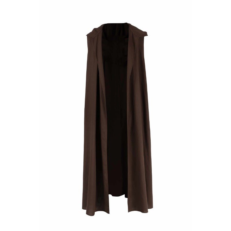 Traje de Cosplay de Obi-Wan Kenobi Conjunto Completo - Capa de Caballero Jedi para Halloween y Carnaval - Fantasia Cosera